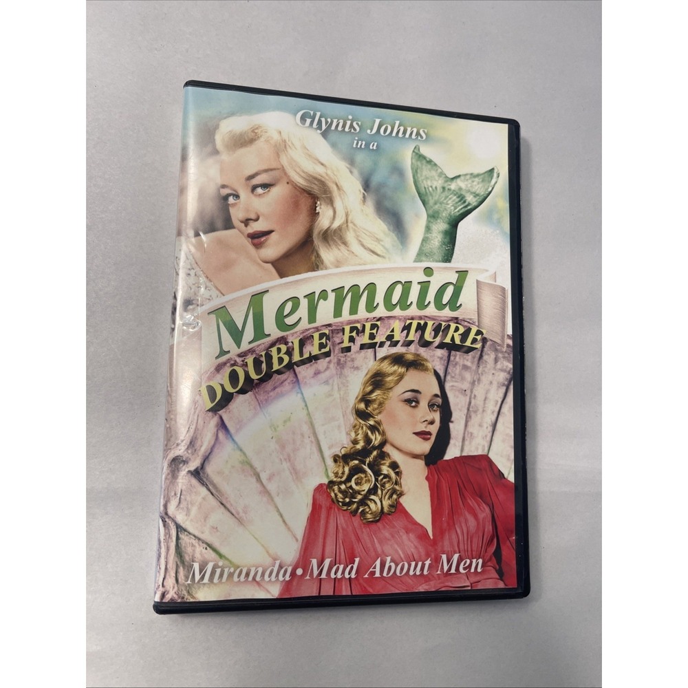 Glynis Johns Miranda & Mad About Men Mermaid Movie Double Feature DVD